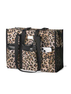 Utility Water Resistant Tote Bag 13 Pockets Zipper Work Nurse Teacher